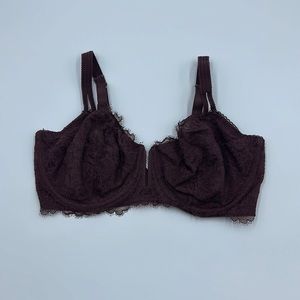 Auden Balconette Coverage Unlined Bra Women Size 38DD PLUM MAUVE